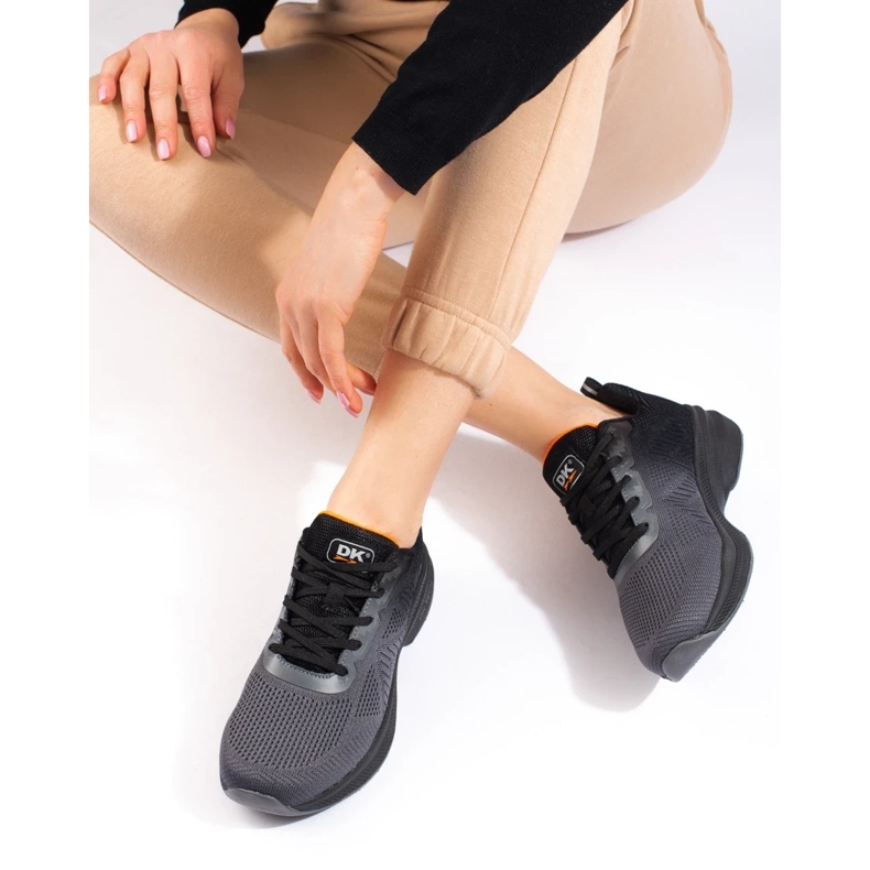 Pantofi sport de damă negri și gri de la DK negru 2 Pantofi sport de damă negri și gri de la DK negru 2
