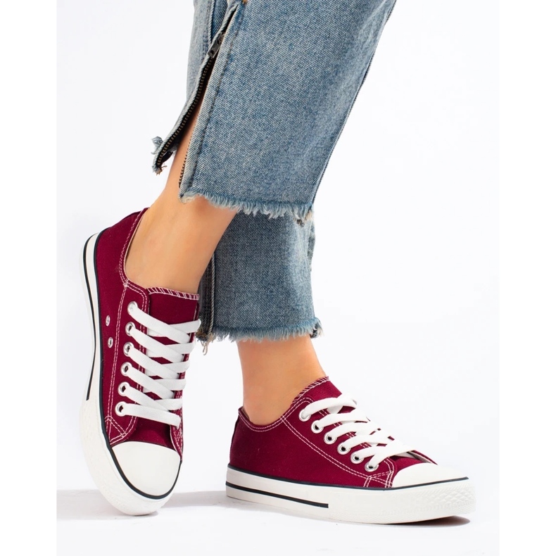 Adidași de damă bordeaux Shelovet roșu 1