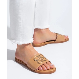 Papuci Shelovet negri clasici de dama bej 2