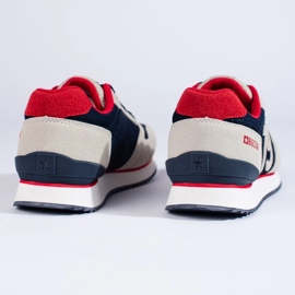 Pantofi sport pentru bărbați LL174256 Big Star bleumarin și bej albastru 1