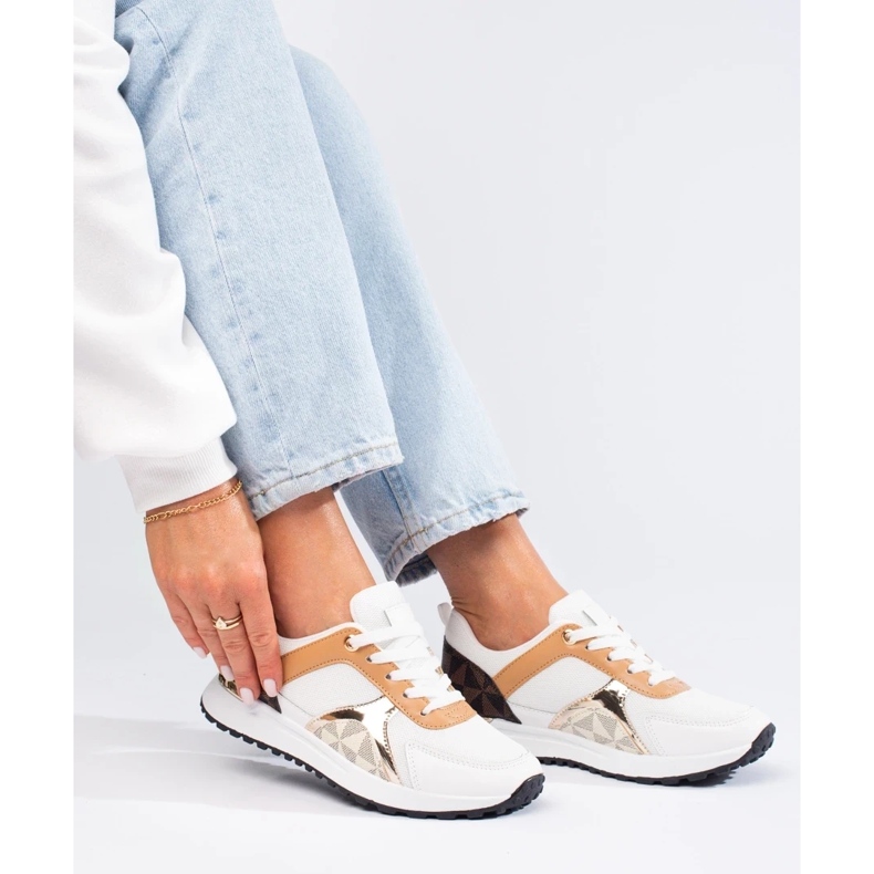 Pantofi sport dama Shelovet alb multicolor 1