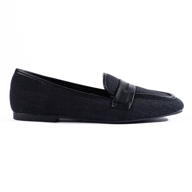 Mocasini eleganti negri Shelovet de dama negru 2