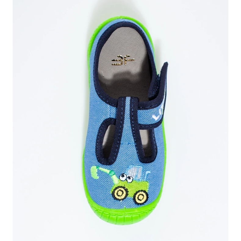 Papuci pentru excavator cu velcro albastru Shelovet 1