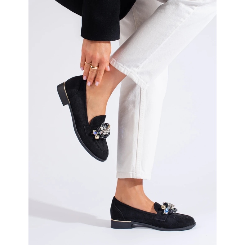 Lordii femeilor negre cu cristale Shelovet negru 2