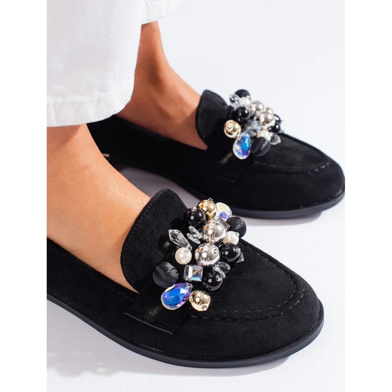 Lordii femeilor negre cu cristale Shelovet negru 1