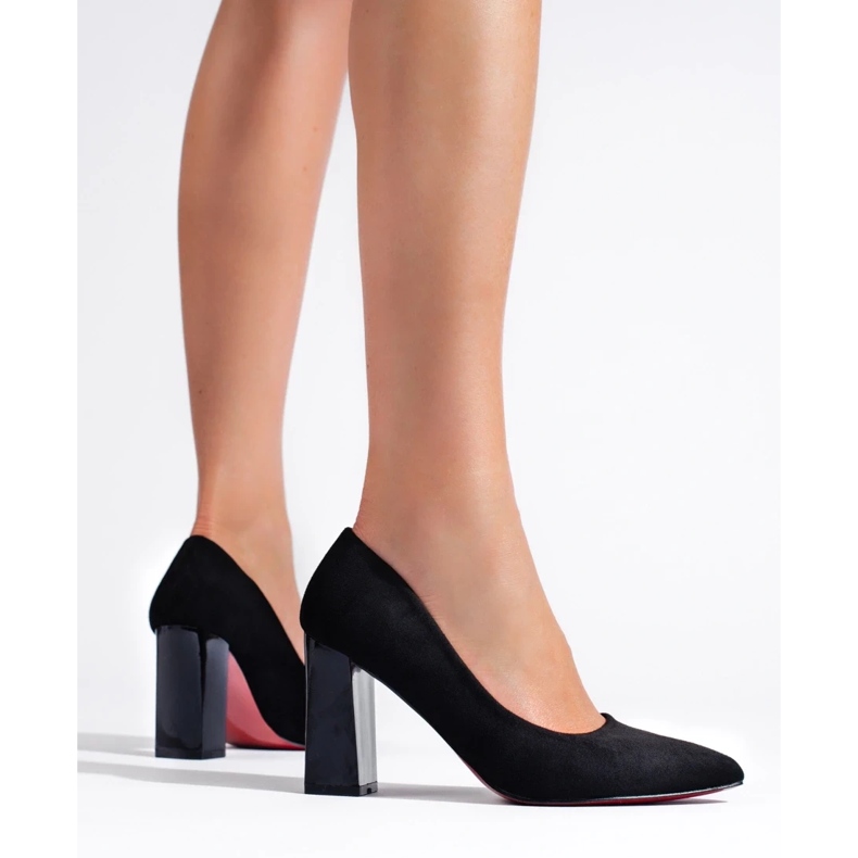 Pompe negre pentru femei pe post negru 1