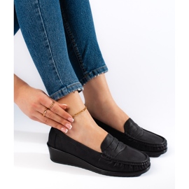 Mocasini negri de dama negru 2 Mocasini negri de dama negru 2