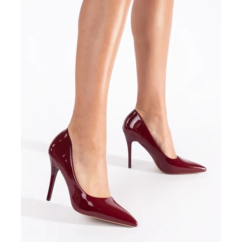 Seastar Pompe de damă clasice visiniu roșu 1