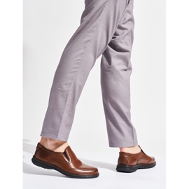 Pantofi slip-on maro pentru bărbați 1