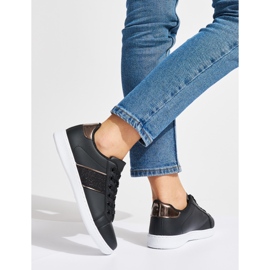 Pantofi sport de dama de culoare neagra negru 1