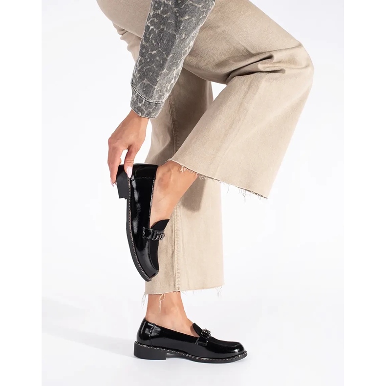 Mocasini de dama eleganti negri negru 1