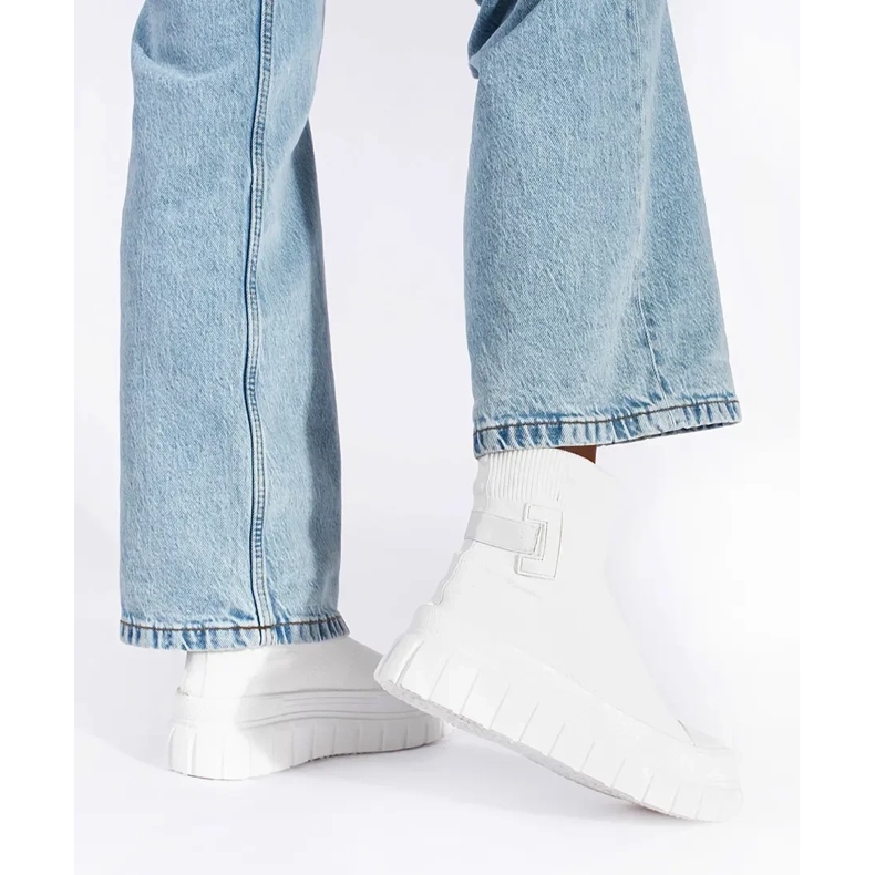 Seastar Tenisi albi cu platformă înaltă 1