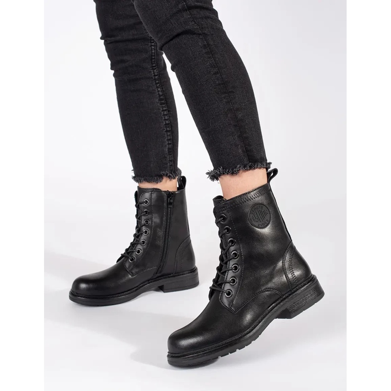 Genți de damă negre din piele naturală de Sergio Leone negru 2