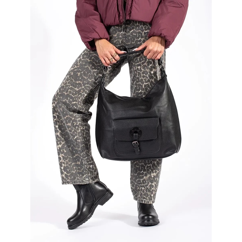 Ghete Chelsea de dama negre din piele naturala de Sergio Leone negru 1