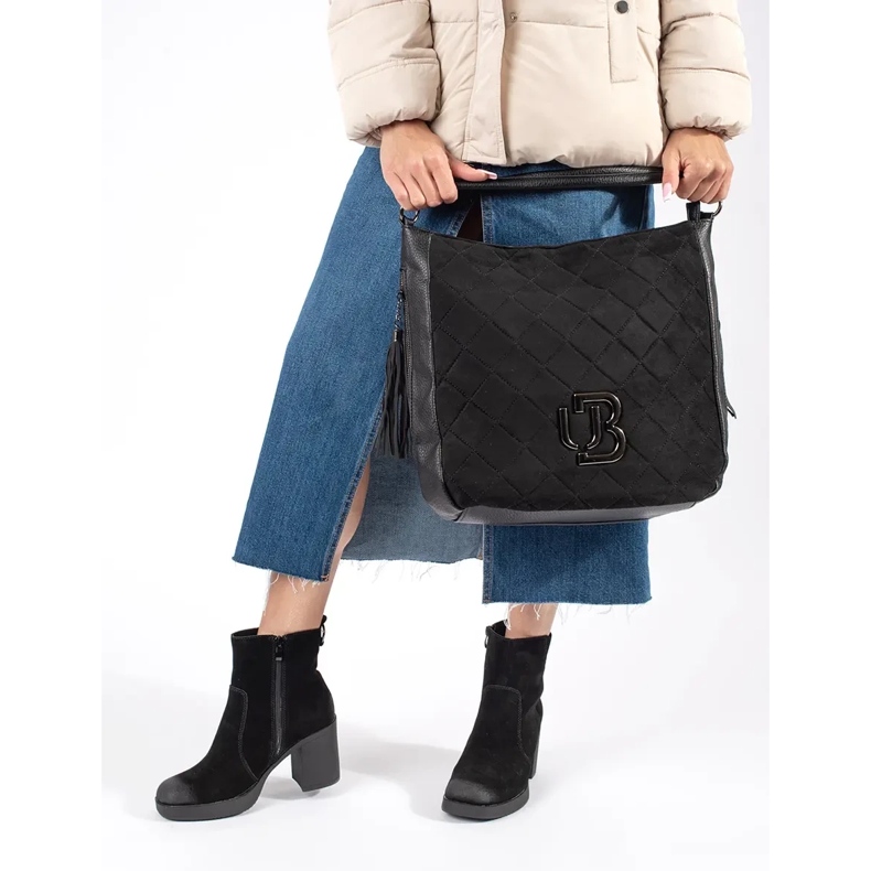 Botine de dama din piele neagra de la Sergio Leone negru 2