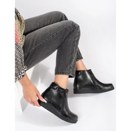 Cizme izolate confortabile din piele neagră de la Sergio Leone negru 1