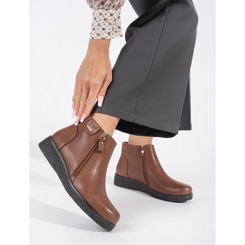 Cizme izolate confortabile din piele maro de la Sergio Leone 1