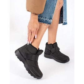 Cizme de zăpadă de damă confortabile negre negru 1