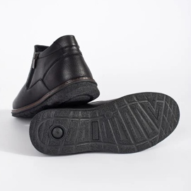 Cizme de iarnă negre pentru bărbați negru 2