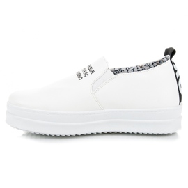 Mckeylor Tenisi slip-on pe platformă alb 2