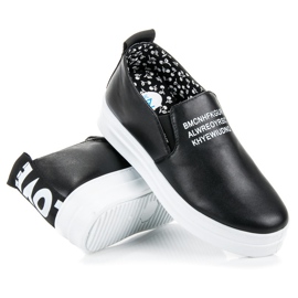 Mckeylor Tenisi slip-on pe platformă negru 3