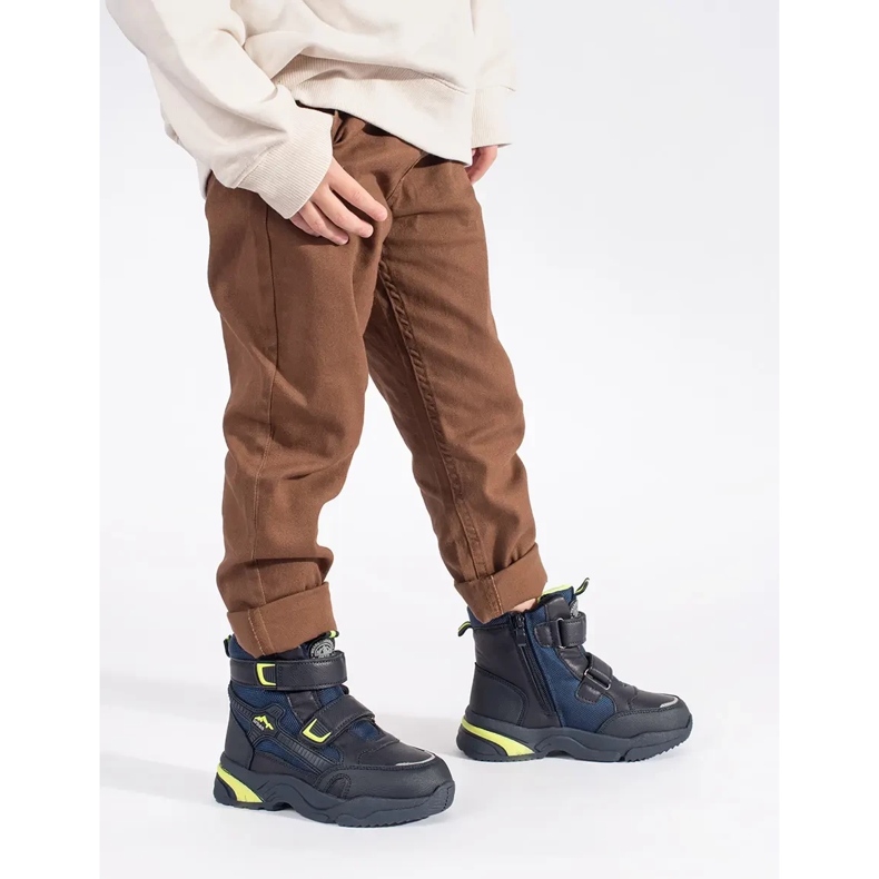 Cizme izolate pentru băieți bleumarin albastru 1