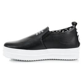 Mckeylor Tenisi slip-on pe platformă negru 1