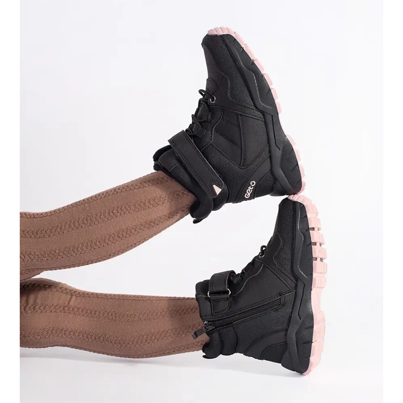 Cizme negre izolate pentru fete negru 1