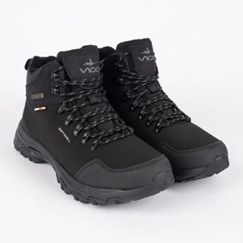 Vico Pantofi de trekking pentru bărbați înalți de culoare neagră negru 1