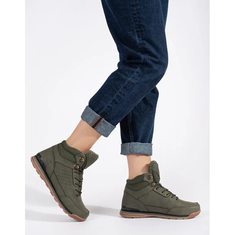 Vico Cizme de trekking izolate verde închis 2