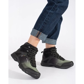 Vico Pantofi de trekking negri și verzi verde 1