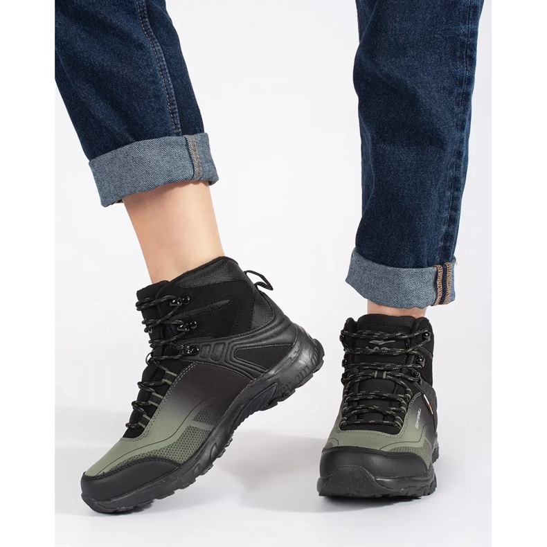 Vico Pantofi de trekking negri și verzi verde 2