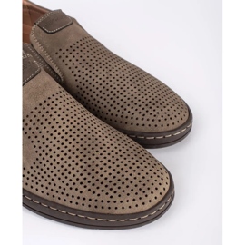 Mocasini bej ajurat pentru bărbați 1 Mocasini bej ajurat pentru bărbați 1