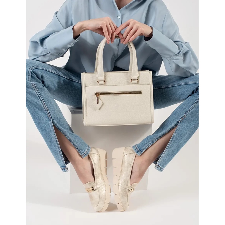 Goodin Mocasinele cu pană de aur cu un lanț 1