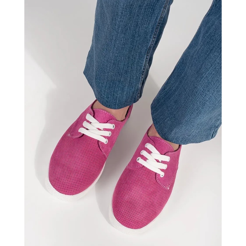 Goodin Adidaje roz deschise din piele naturală din piele naturală 1 Goodin Adidaje roz deschise din piele naturală din piele naturală 1