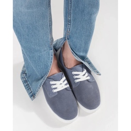 Goodin Adidaje albastre deschise din piele naturală din piele naturală albastru 1