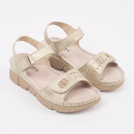 Goodin Sandale de aur cu un ornament 1