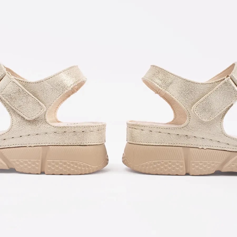 Goodin Sandale de aur cu un ornament 2