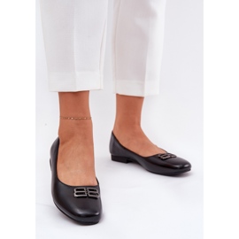 Vinceza Ballerine elegante pentru femei cu decorarea Vincez 62206 Negru 2