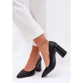 Pompe elegante pe Vinceza 62220 Post negru 2