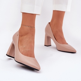 Vinceza Pompe elegante pe Vincez 62221 Barb bej 2