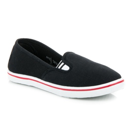 Mckeylor Tenisi negri cu slip-on negru 1