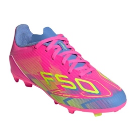 Adidas F50 League FG/MG IE3745 Pantofi de fotbal roz 1