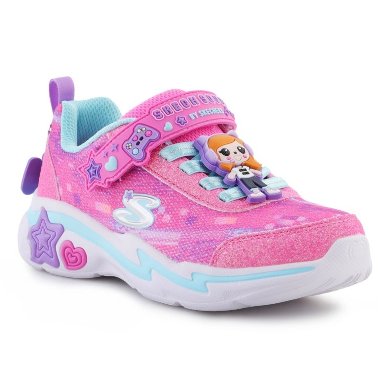 Skechers snuggle sneaks Skech Squad 302214L-PKMT Pantofi roz 1 Skechers snuggle sneaks Skech Squad 302214L-PKMT Pantofi roz 1