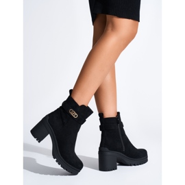 Botine negre de dama negru 1