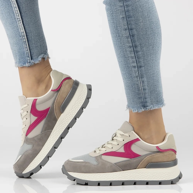 Filippo DP7070/25 adidași din piele bej 1