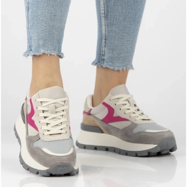 Filippo DP7070/25 adidași din piele bej 2