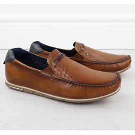 Bugatti MOCCASINS PIELE MENILOR BĂRBAȚI MENI BUNURI BUNATE RR153207 maro 1