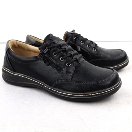 Pantofi pentru femei confortabil unisoft negru 9018 2