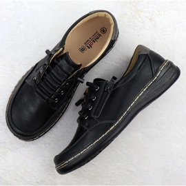 Pantofi pentru femei confortabil unisoft negru 9018 3
